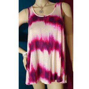 NWT Juicy Couture Tie Dye Festival Pink Top S